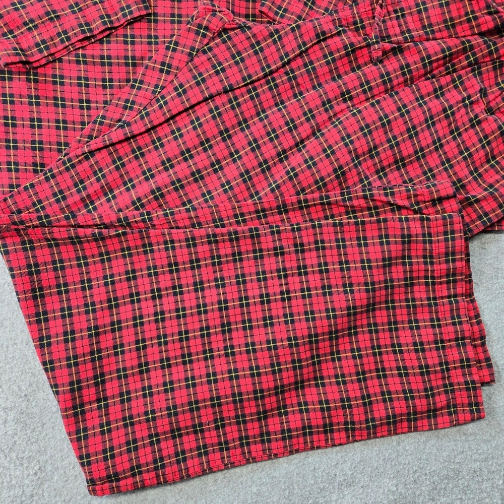 Polo Ralph Lauren Pajama Set Mens M Red Plaid Flannel 2 Piece Sleepwear - Picture 7 of 16